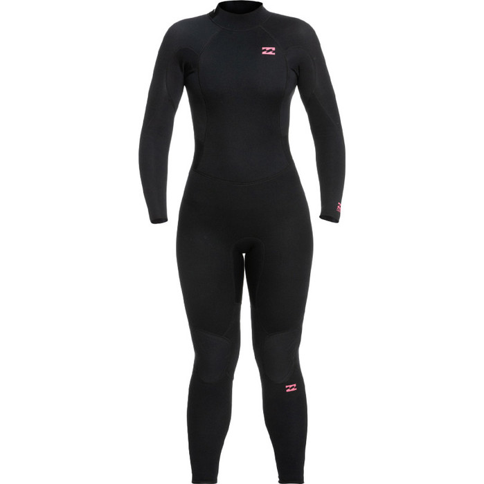 2023 Billabong Mujer Launch 5/4mm Back Zip Neopreno ABJW100159 - Black